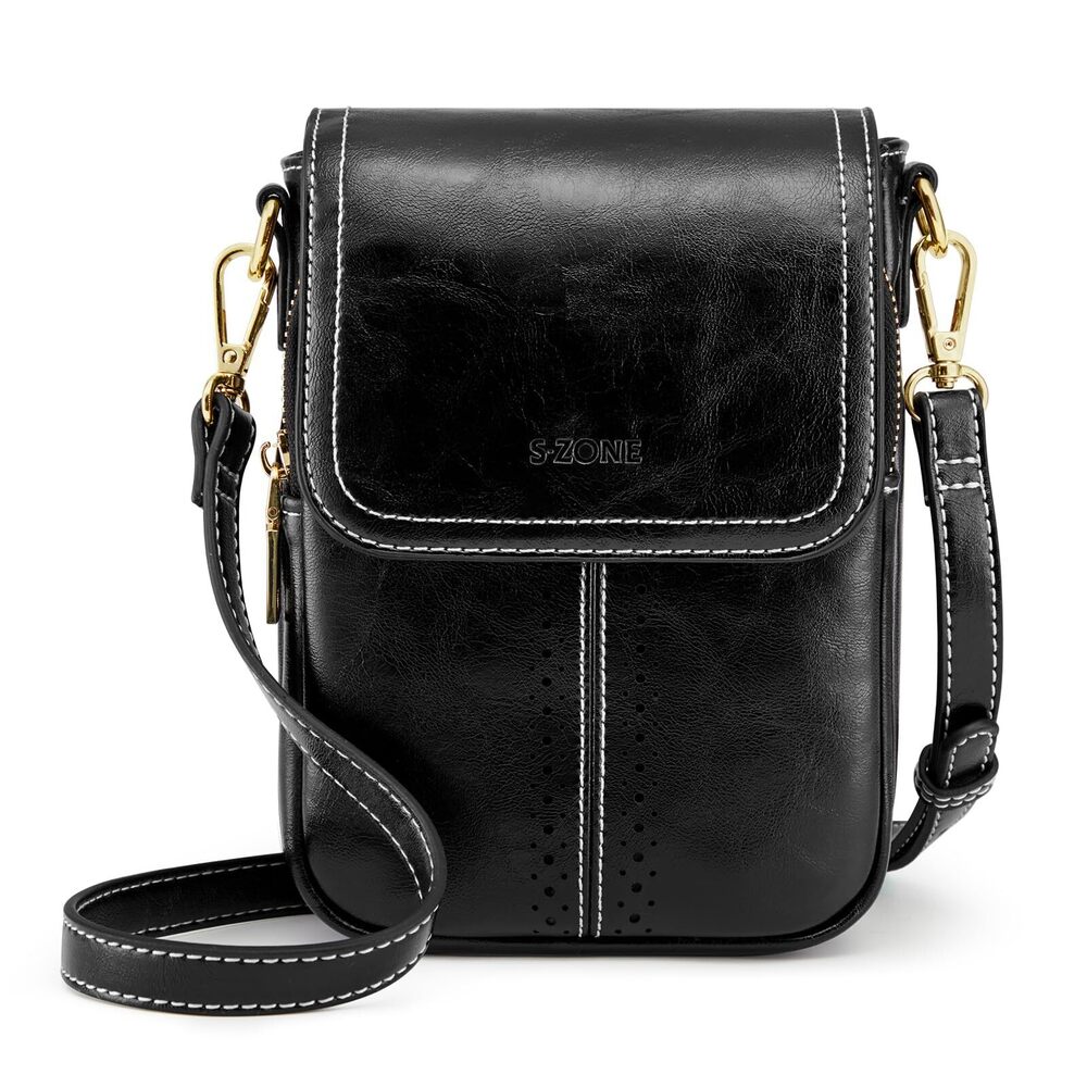 4749 Vegan Leather Small Crossbody Bags Trendy Cell Phone Purses Wallet